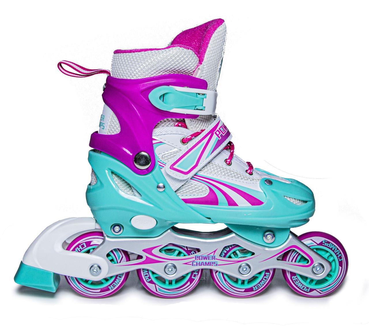 Ролики детские раздвижные Power Champs р. 34-38 Тиффани