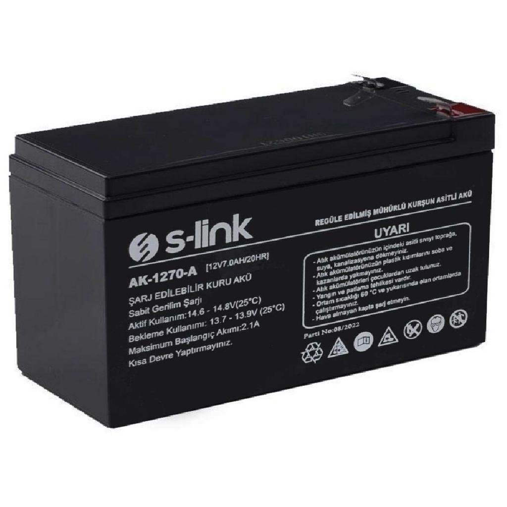 Аккумуляторная батарея S-Link Ak-1270-A 12V (109-10827008)