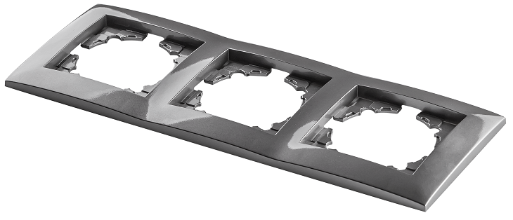 Рамка тримісна MARSHEL IDEAL FI-3 Graffite