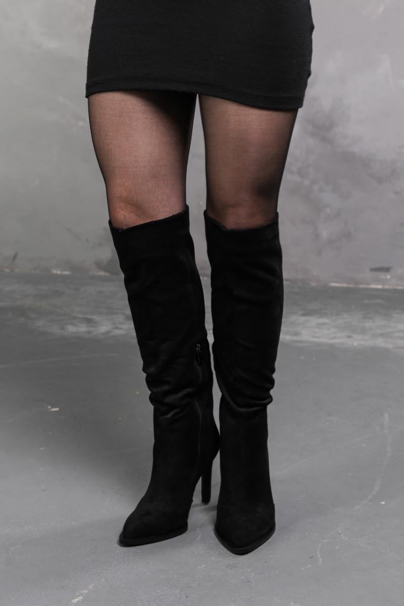 Ботфорти жіночі зимові Fashion р. 38 24,5 см Чорний (3371)