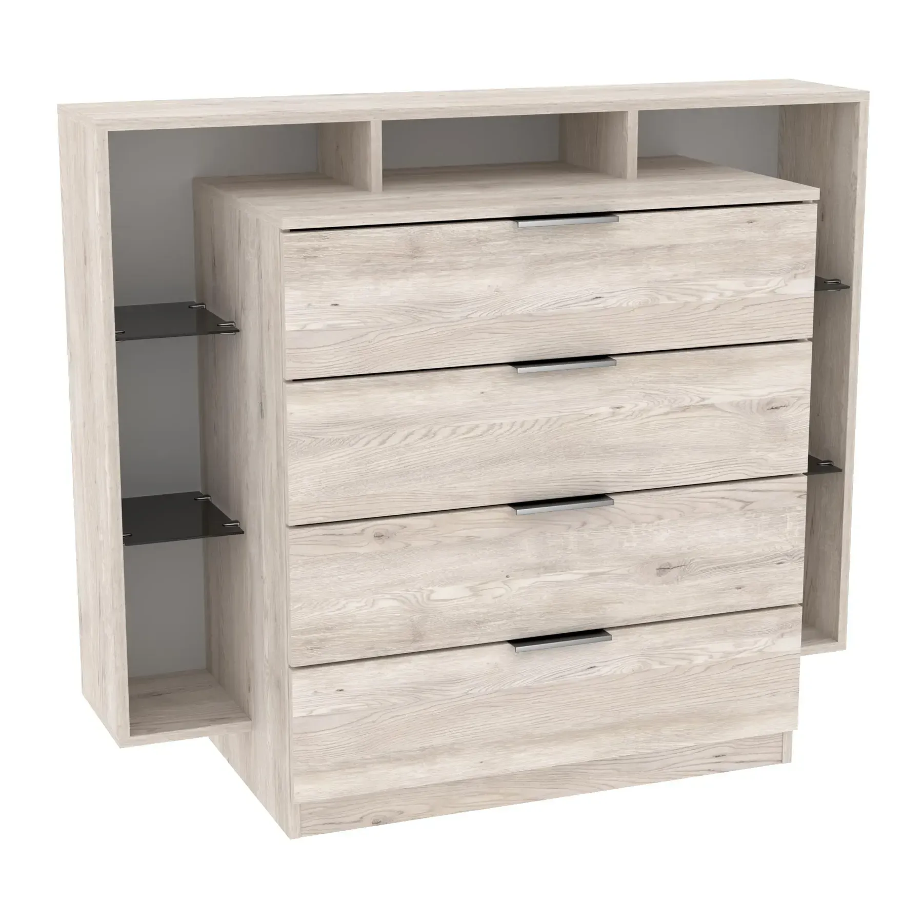 Комод Kontinent Крістал 120х45х100 см Самоа Димчастий (79644179) Комод Kontinent Крістал 120х45х100 см Самоа Димчастий (79644179)