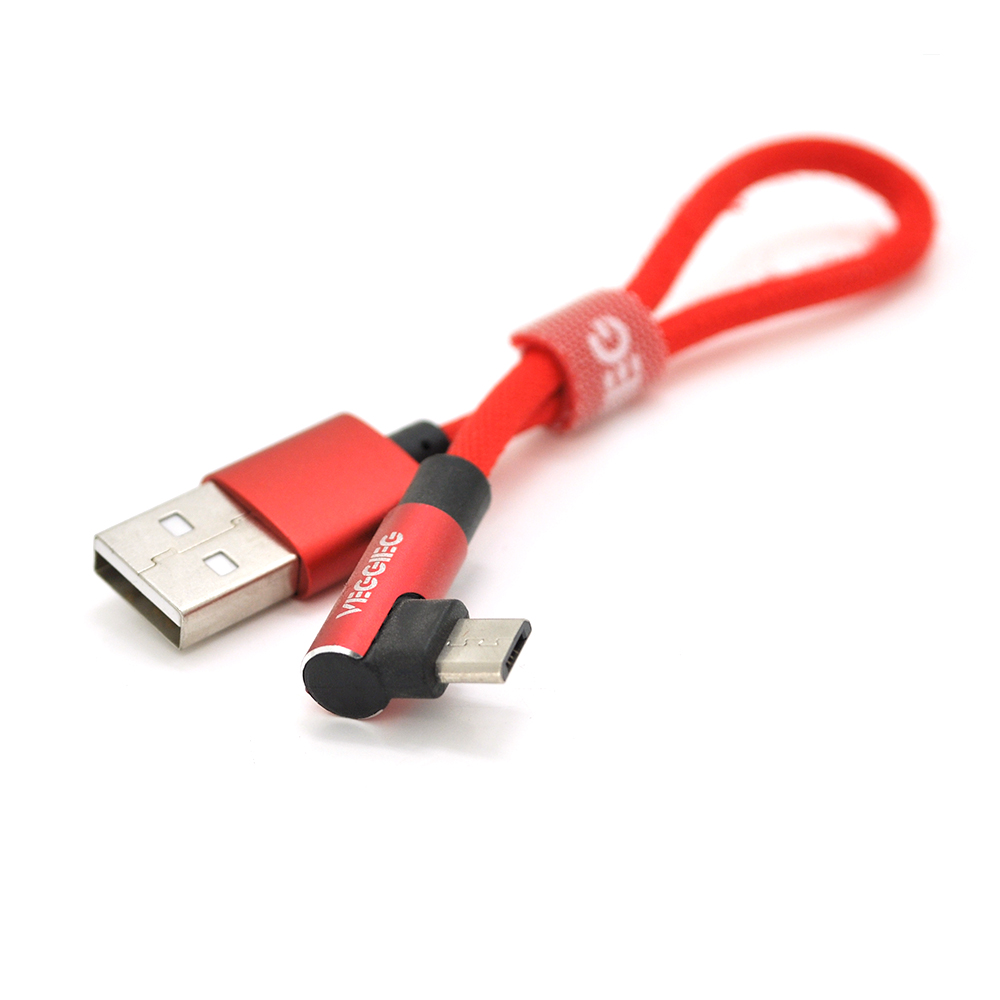 Кабель Veggieg ru-20r micro-usb 24a 0,2 м Black (YUT_V3847)