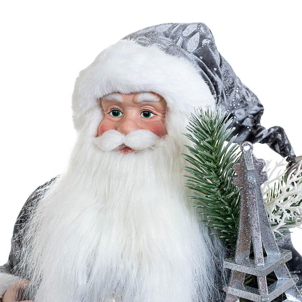 Фігурка декоративна Lefard Санта з вежею 46 см (6011-001) - фото 2 Фігурка декоративна Lefard Санта з вежею 46 см (6011-001) - фото 2