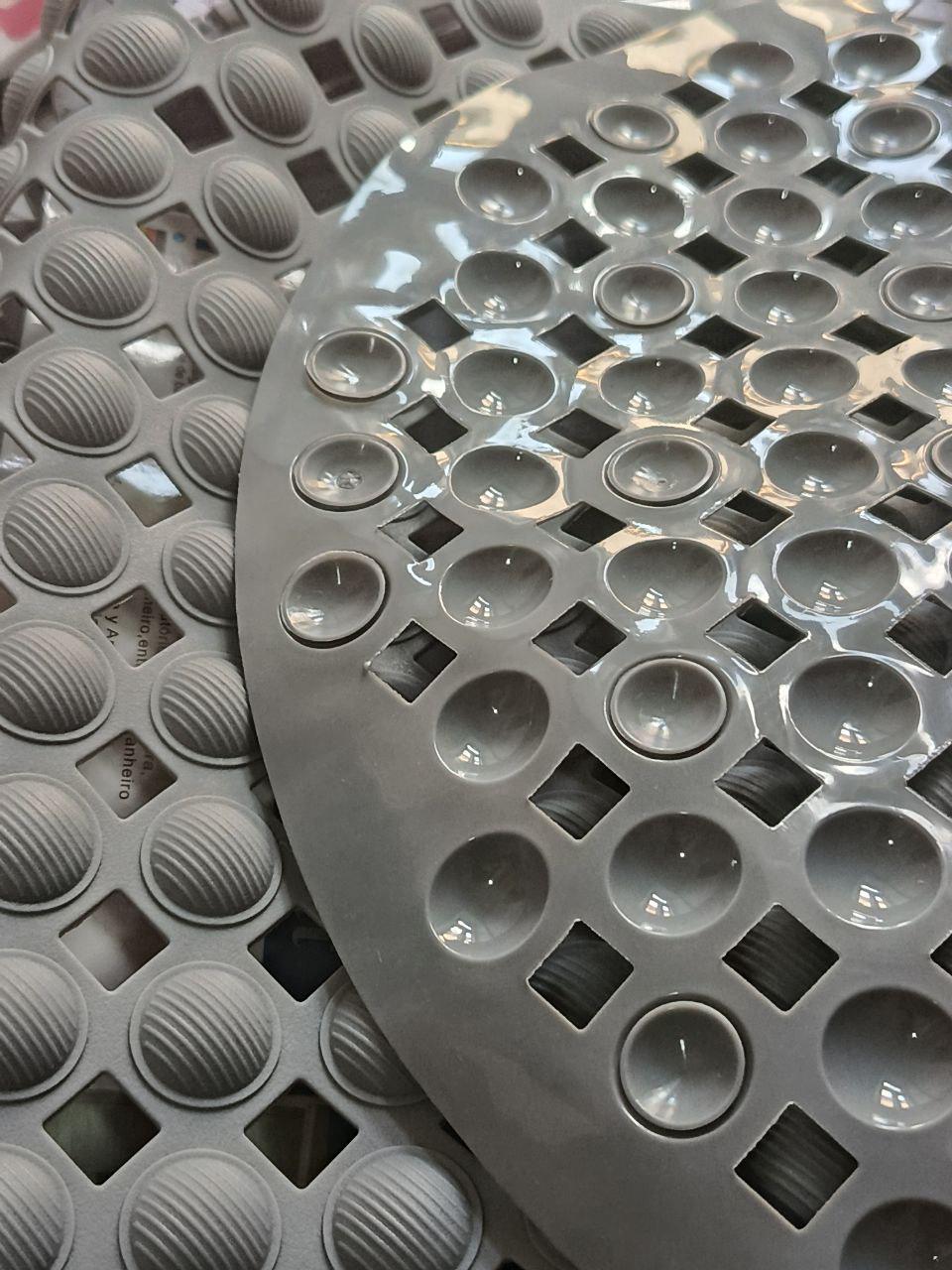 Килимок для ванної Laska антиковзаючий силіконовий 3х66 см Сірий (21455) - фото 3