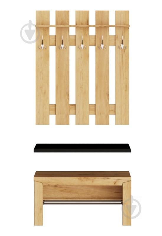 Прихожая Эверест Либерти 1 (модульная) дуб крафт золотой  (EVR-2184)