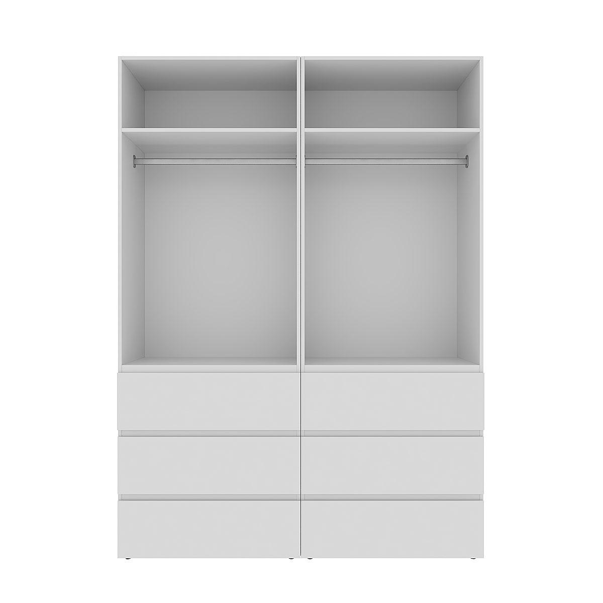 Шафа розпашна комбінована ART IN HEAD №10 Light 1600x500x2200 мм Білий діамант (GALTK0101000000) - фото 2