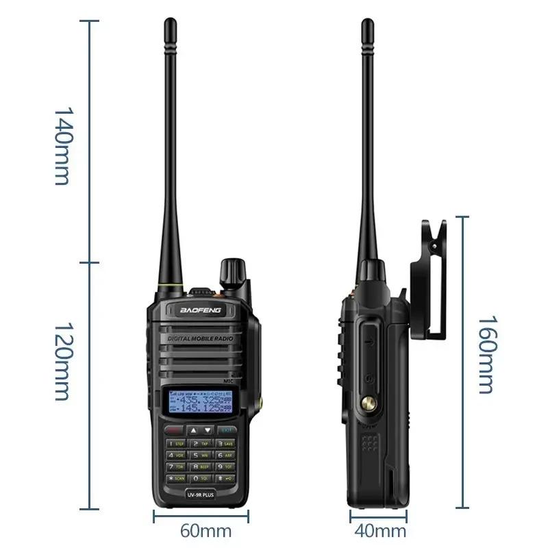 Рація Baofeng UV-9R Pro з вологозахистом двостороння Зелений (659-2) - фото 3