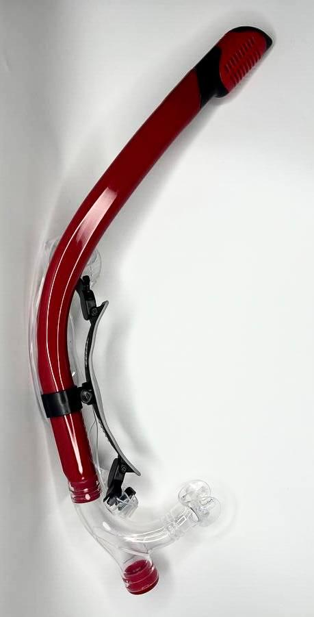 Трубка для плавания Flexa универсальная с сухим клапаном Dry Top (TRF0101Red)