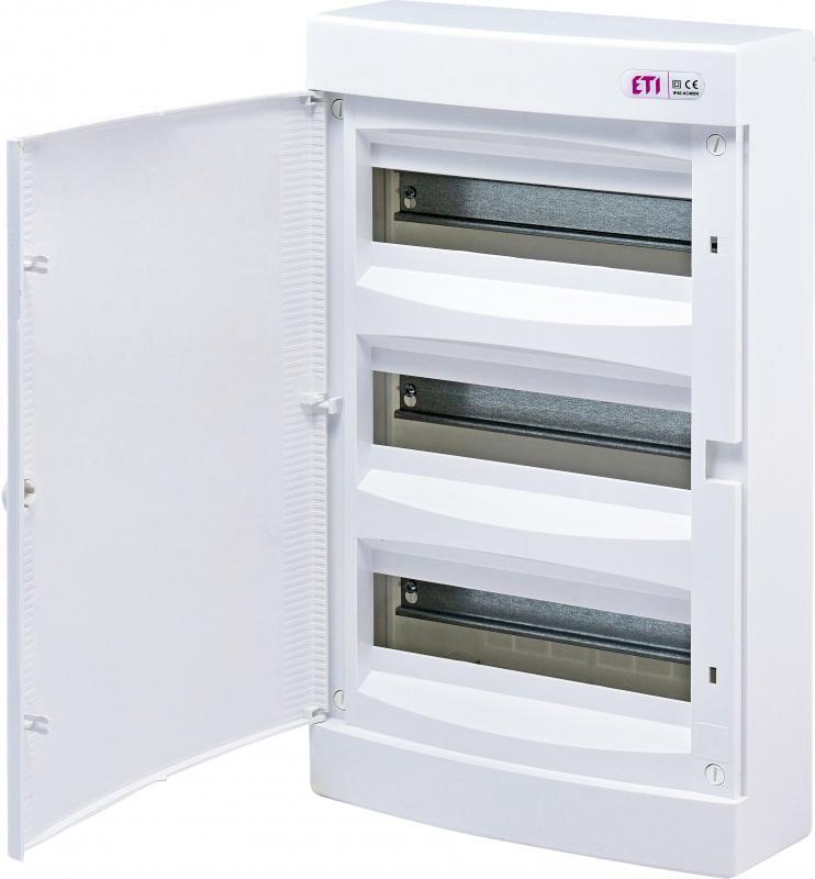 Щит розподільний ETI ECT 36 PO 36 модулів пластик 482х287х112 мм Білий (1101009)