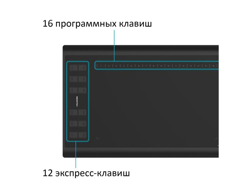 Графический планшет Huion 1060 Plus (65902) - фото 6