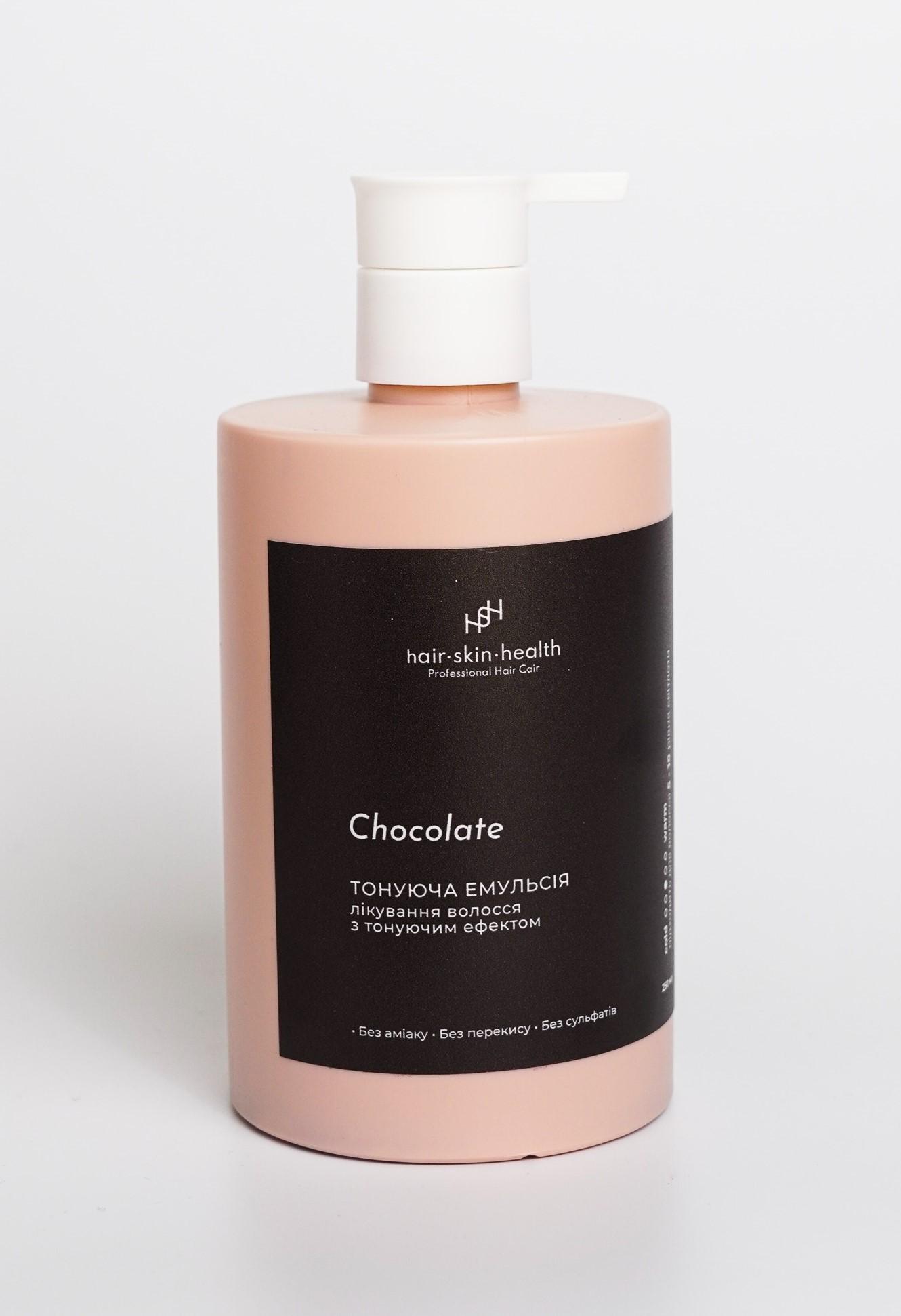 Тонирующая эмульсия для волос LUNÉVA Chocolate 5-8 уровень светости нейтральный по температуре