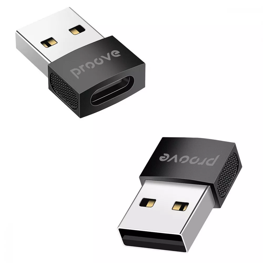 Переходник Proove OTG Extension Type-C to USB Black - фото 4