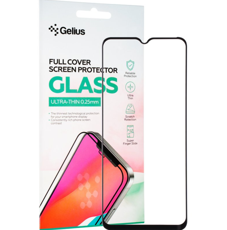 Защитное стекло Gelius Full Cover Ultra-Thin 0.25mm для Tecno Spark 9 Pro Black