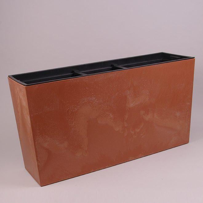 Горшок для цветов террасовый Prosperplast Urbi Case Beton Effect Middle Терракотовый/Мраморный (DUC800ME-R624)