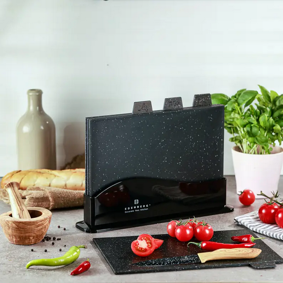 Набор разделочных досок Edenberg 5 пред. Черный (EB-11983)