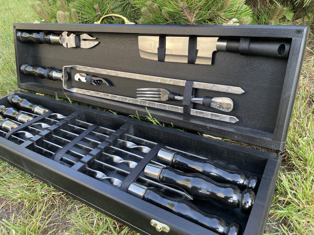 Набір шампурів у кейсі Grill Box 7 (Grill Box 7) - фото 2 Набір шампурів у кейсі Grill Box 7 (Grill Box 7) - фото 2