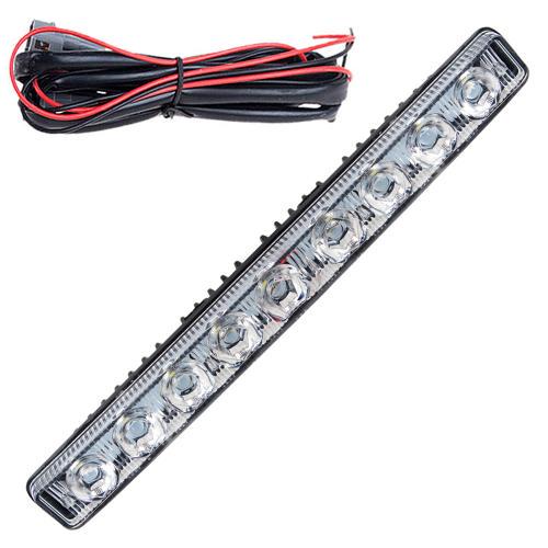 Фары дневного света Sirius XS-009 DR L 0 9LED 4 W 12 V пластик 257x28 мм 47363 (70535)