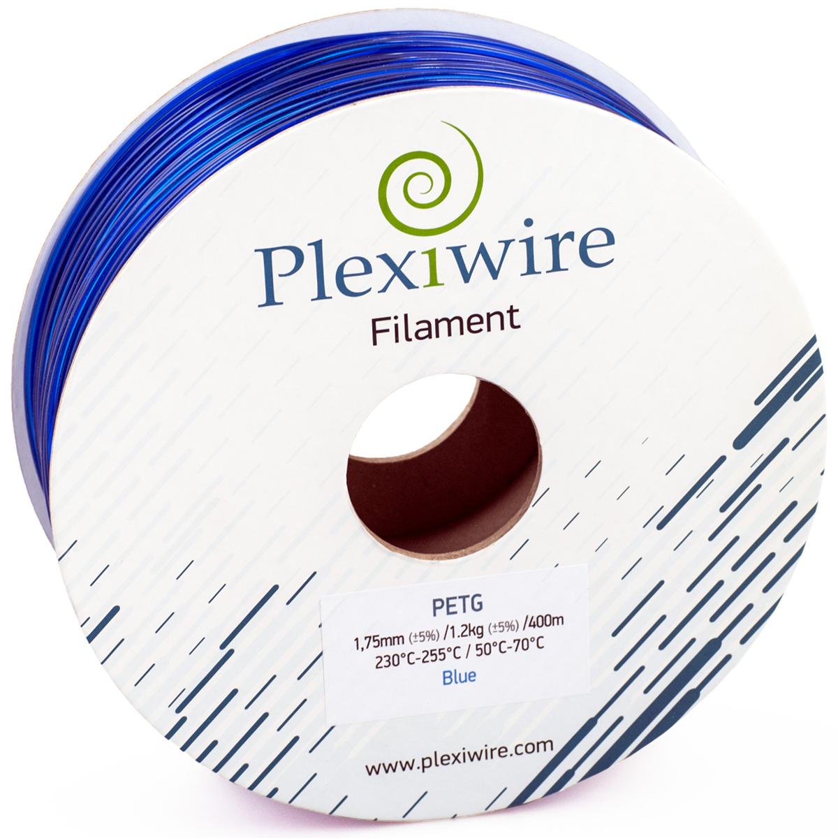 PETG пластик Plexiwire для 3D принтера 1,75 мм 300 м 0,9 кг Синий - фото 2