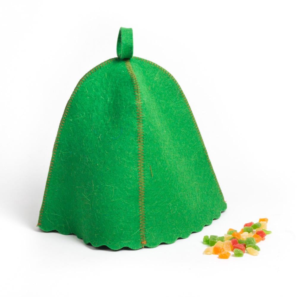 Банная шапка Luxyart натуральный войлок Зеленый (LA-999) Банная шапка Luxyart натуральный войлок Зеленый (LA-999)