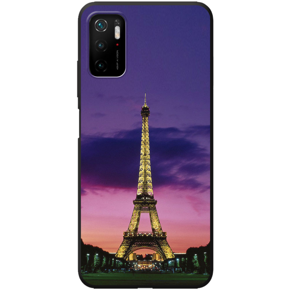 Чехол BoxFace Poco M3 Pro Полночь в Париже Черный силикон (42474-up964-44013)