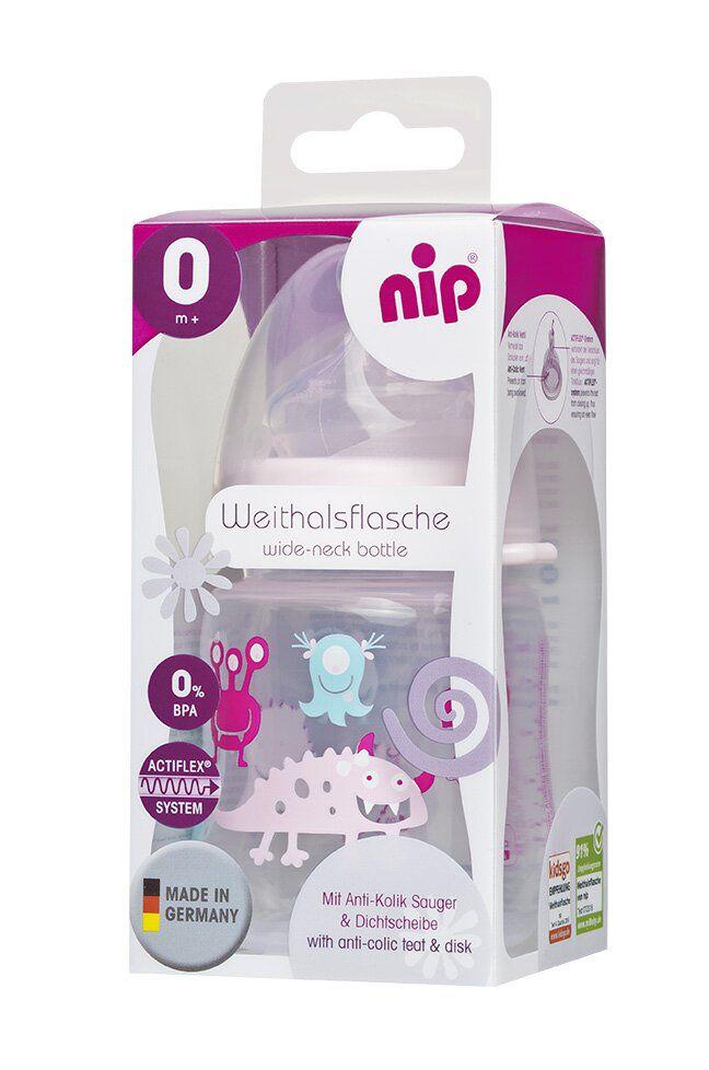 Бутылочка антиколиковая Nip Чудики Для девочек 150 мл Розовый (35056) - фото 2 Бутылочка антиколиковая Nip Чудики Для девочек 150 мл Розовый (35056) - фото 2
