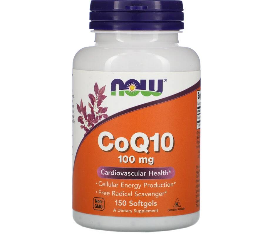 Коензим NOW Foods CoQ10 100 mg 150 Softgels