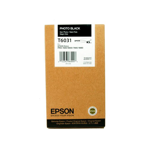 Картридж струйный Epson T6031 для SP-7880/9880 220 мл Photo Black (C13T603100)