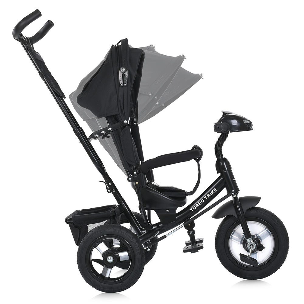 Велосипед триколісний Turbo Trike MT 1006-1 з батьківською ручкою Чорний - фото 2 Велосипед триколісний Turbo Trike MT 1006-1 з батьківською ручкою Чорний - фото 2
