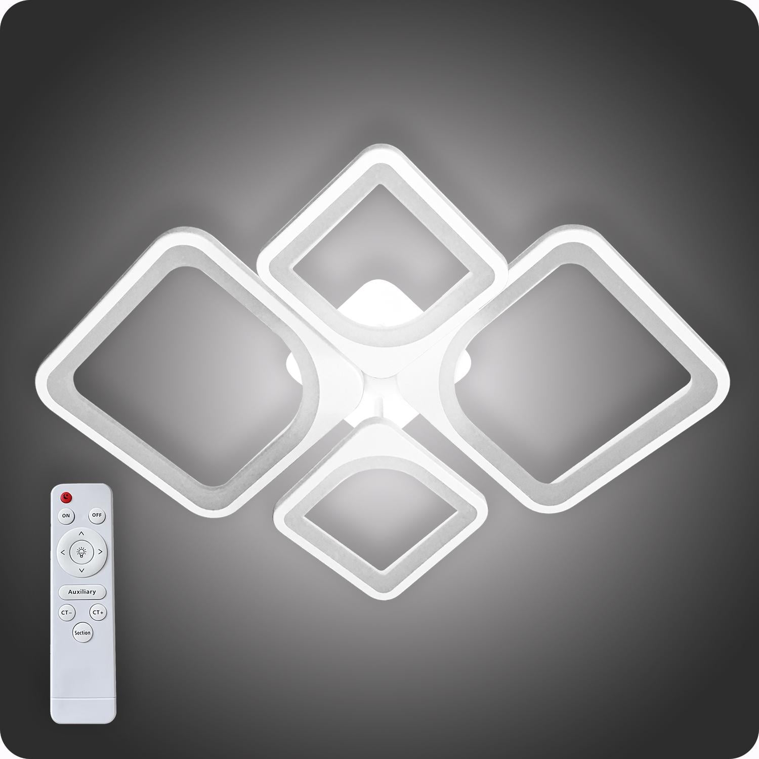 Люстра светодиодная 517 Dlight с пультом 80 Вт Белый (02028)