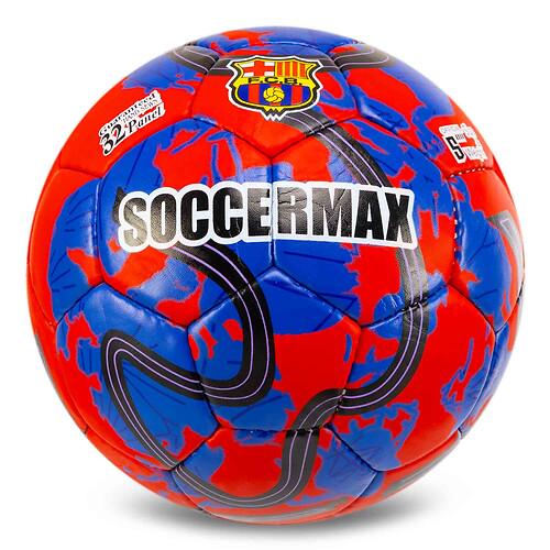 Мяч футбольный SOCCERMAX BARCELONA FB-0047-814 №5 PU Гриппи сшит вручную Красно-синий (31773414) Мяч футбольный SOCCERMAX BARCELONA FB-0047-814 №5 PU Гриппи сшит вручную Красно-синий (31773414)