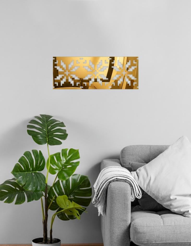 Декор зеркальный Вышиванка DFA для стен и мебели Золотой (YA00097-G)