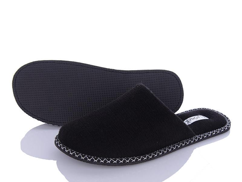 Домашние тапочки мужские Pago закрытые войлочные р. 41 Черный Домашние тапочки мужские Pago закрытые войлочные р. 41 Черный