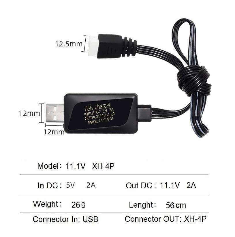 Зарядний пристрій для акумулятора радіокерованої моделі Li-Po Li-ion 2A XH 4P USB (nt7953) - фото 2