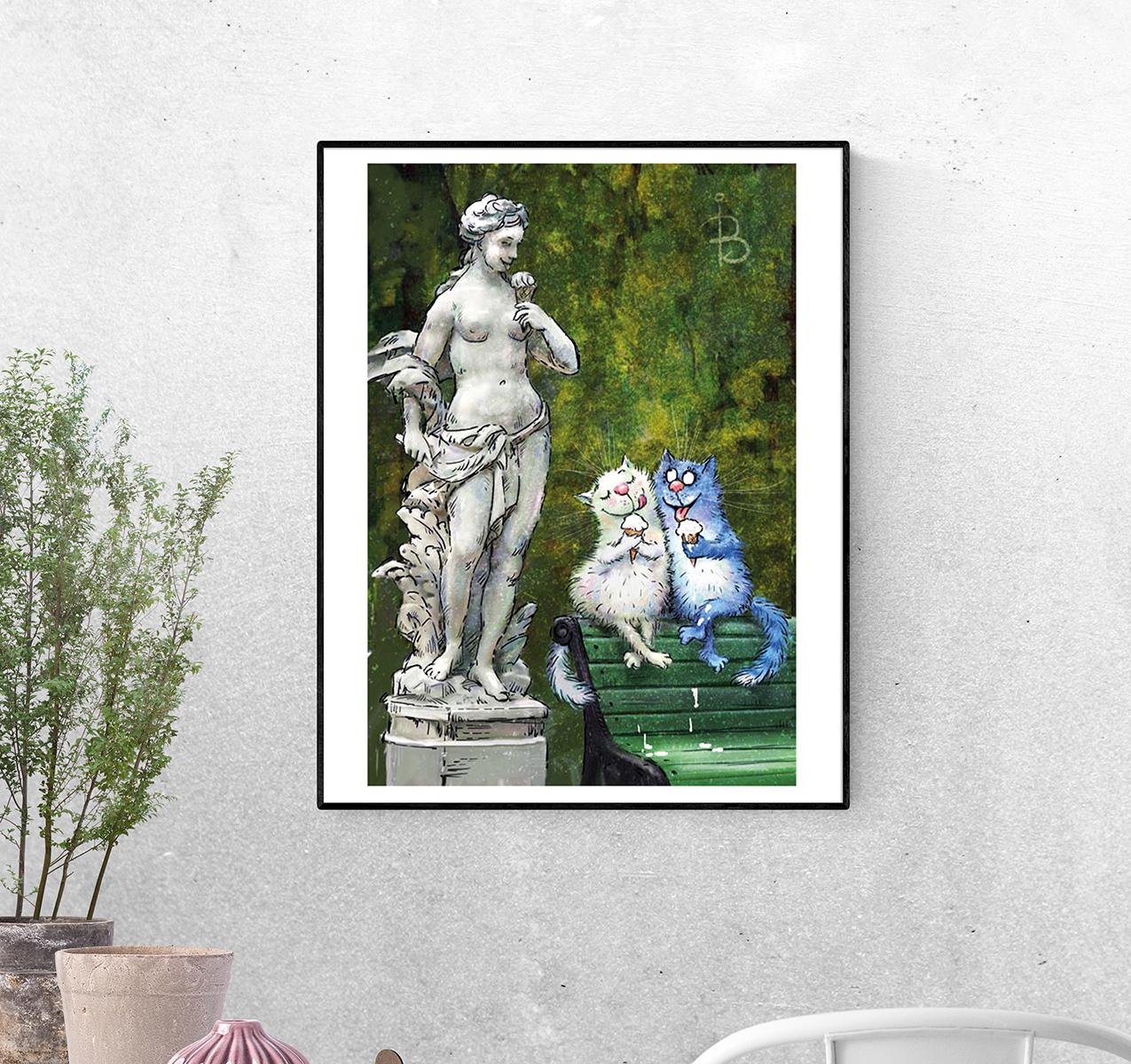 Постер В Летнем саду формат А-0