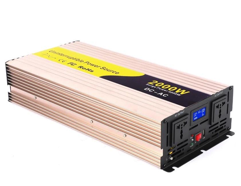 Автомобільний інвертор Uninterruptible Power Source 12-220 В 2000 Вт з чистою синусоїдою (2104618827) - фото 6