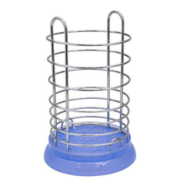 Сушарка для столових приладів A-Plus з пластиковим піддоном Фіолетовий (MPL-1183)