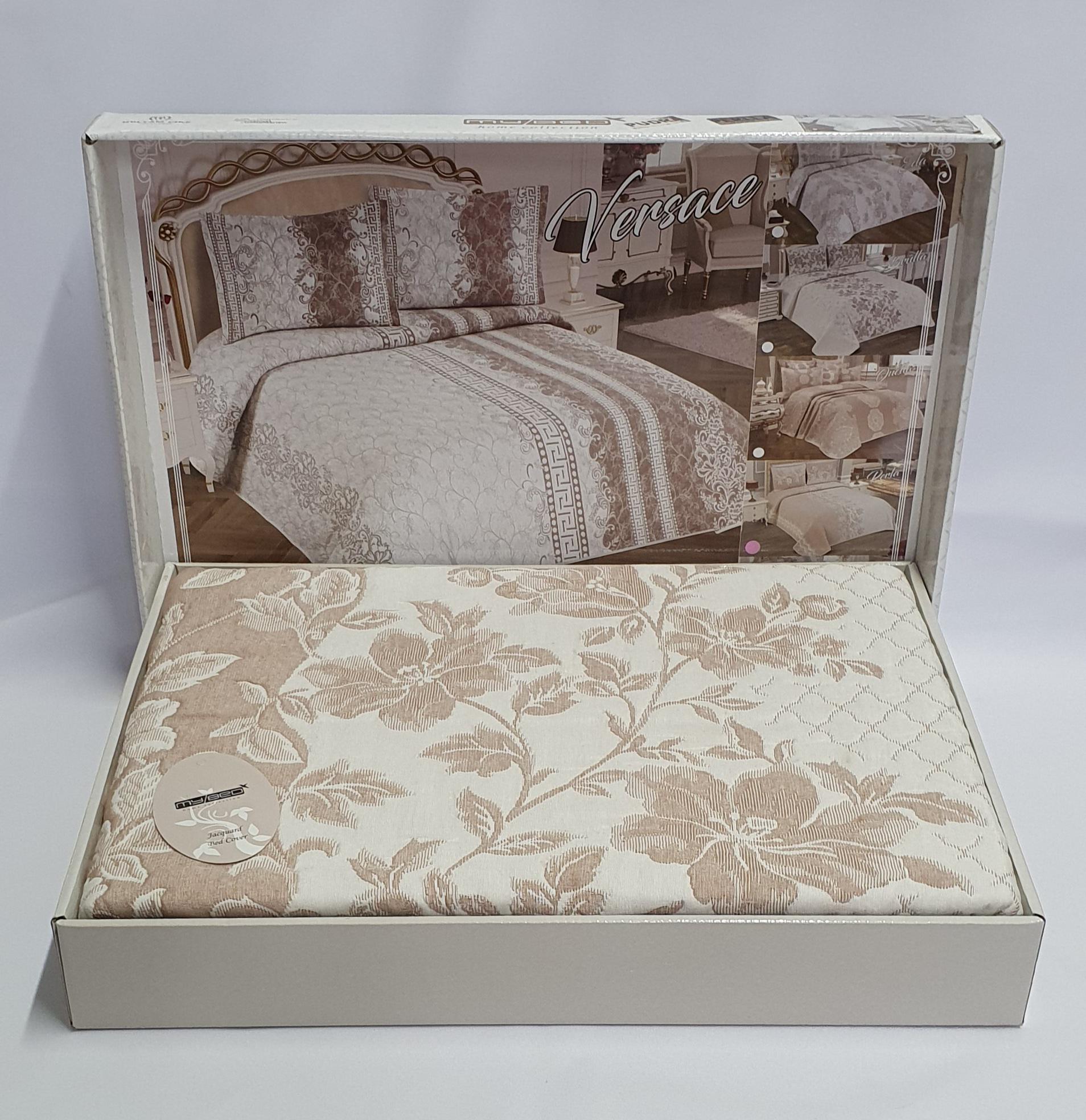 Покривало My Bed Жакард 170x240 з наволочкою Perlla Pudra (07MB03170240N03)