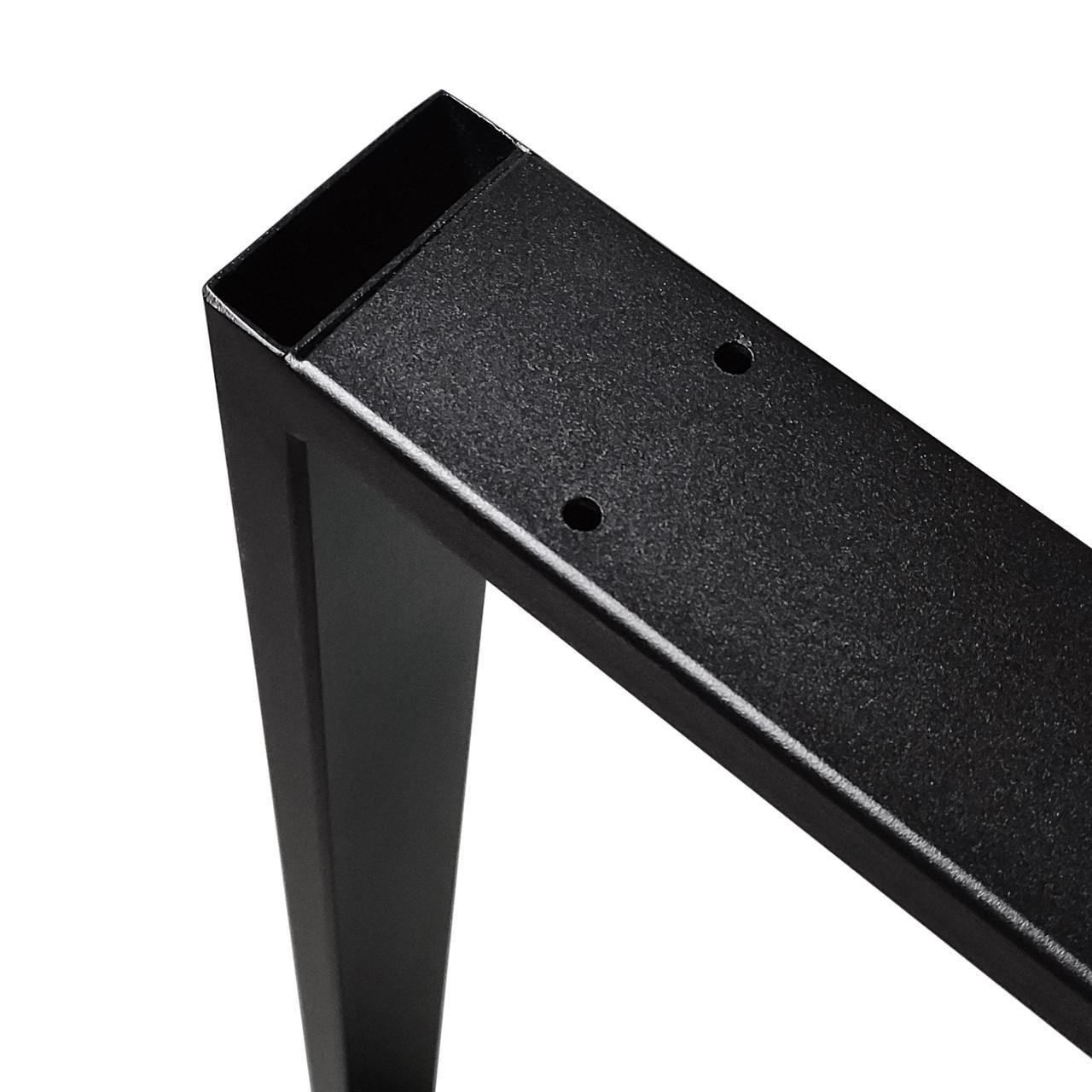 Опора для стола из металла 600х60 мм H 730 мм 60x20 мм Черный (1186) - фото 2 Опора для стола из металла 600х60 мм H 730 мм 60x20 мм Черный (1186) - фото 2