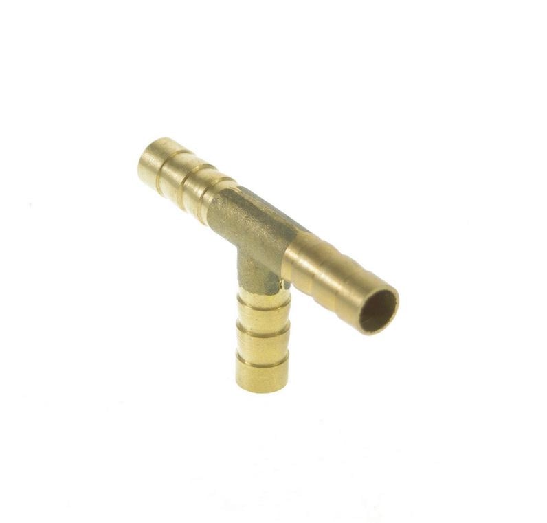 Тройник латунный штуцерный под шланг 9 мм (8054)