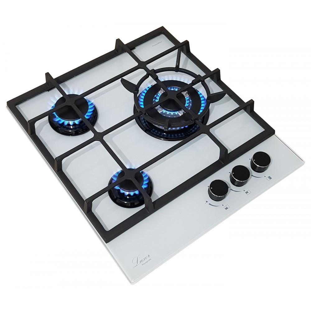 Варильна поверхня газова Luxor Luxor RG 458 Blütenweiß WH BK з підставкою для Wok (26442073) - фото 2 Варильна поверхня газова Luxor Luxor RG 458 Blütenweiß WH BK з підставкою для Wok (26442073) - фото 2