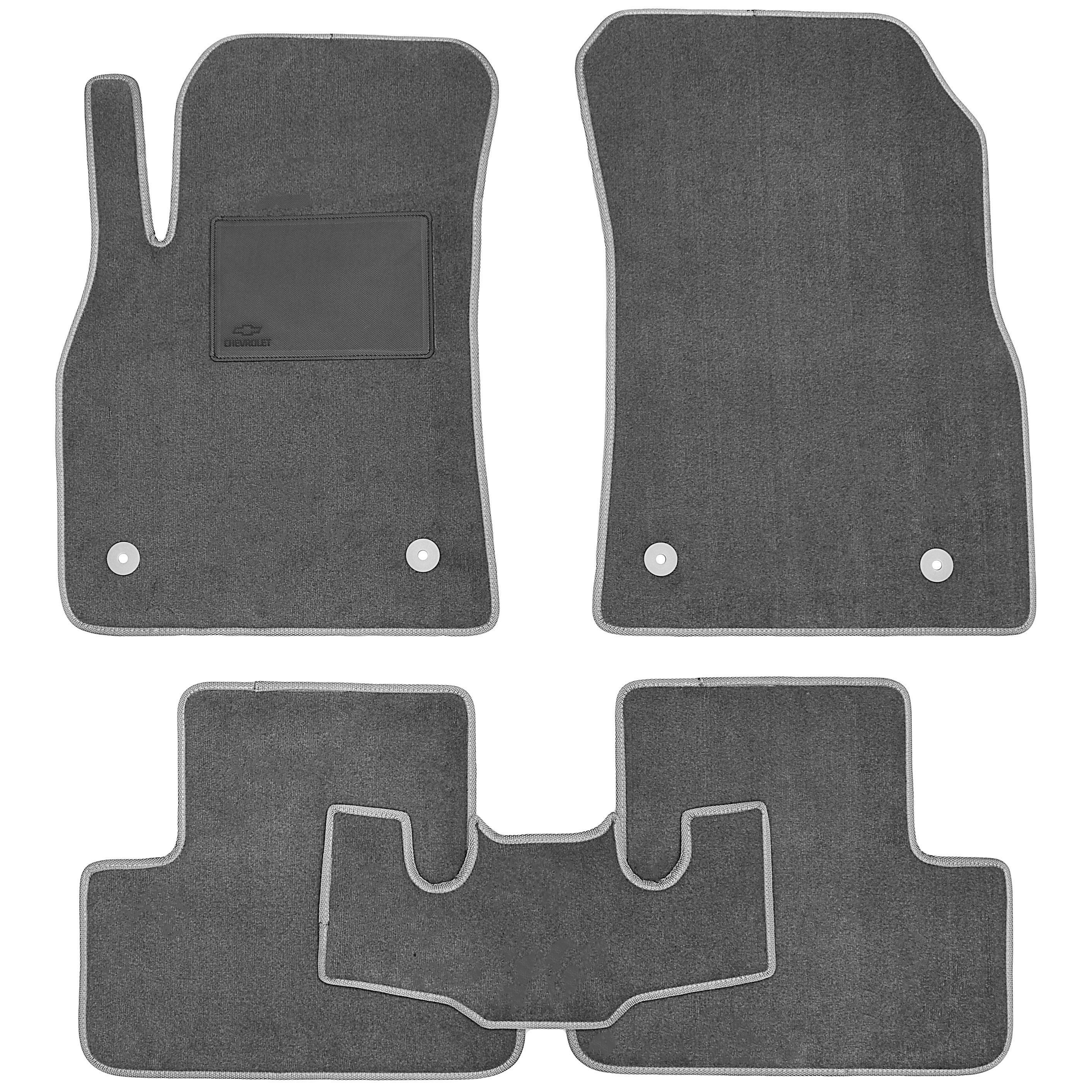 Коврики в салон для Chevrolet Cruze '09- текстильные Серый