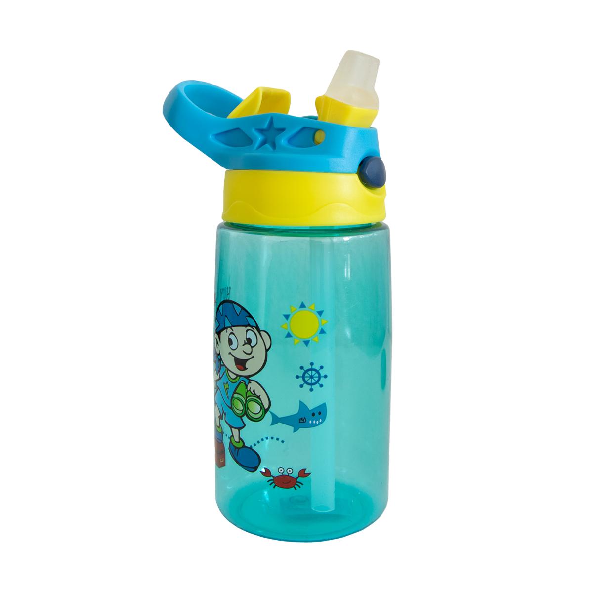 Бутылка для воды с трубочкой детская Baby bottle LB 400 500 мл Синий (1009689-LightBlue) - фото 2