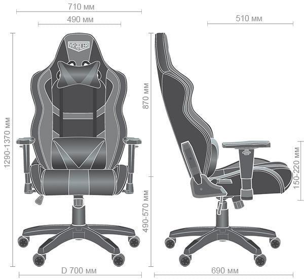 Кресло AMF VR Racer Expert Master Черный - фото 2