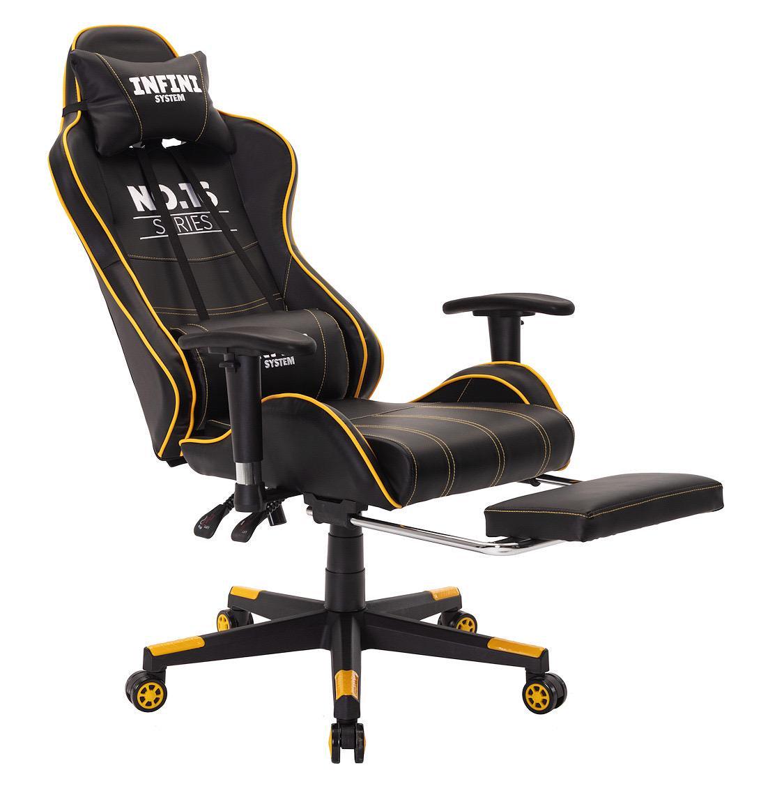 Кресло компьютерное Infini № 16 Черный/Желтый (10627315)