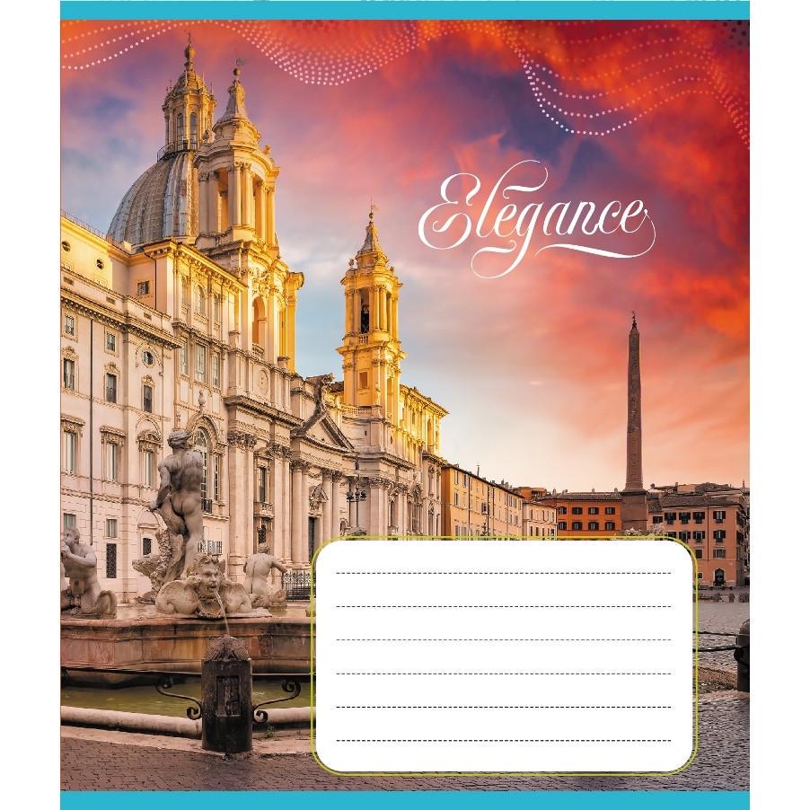 Шкільний зошит Міста Європи 024-550207K-5 в клітинку 24 аркуші (RLT55266)