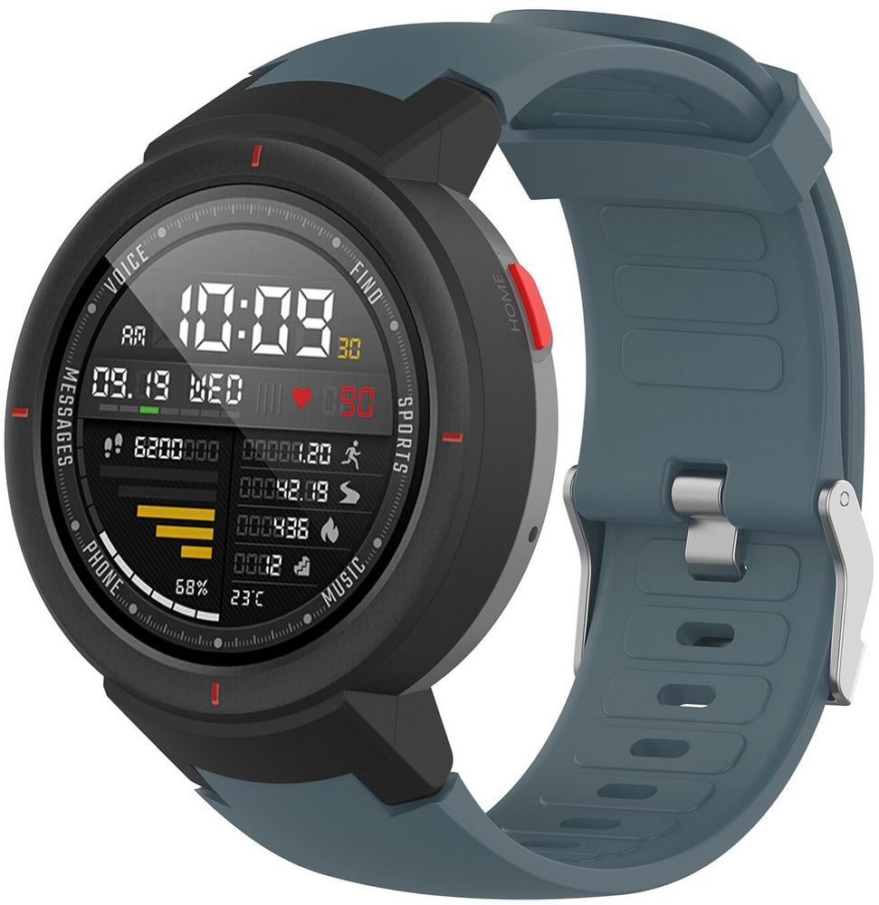 Ремешок Jsota для Amazfit Verge силиконовый Grey/Blue (16409)