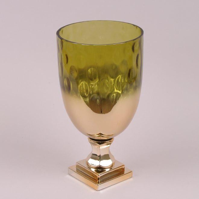 Подсвечник стеклянный Flora H-33 см (26839)