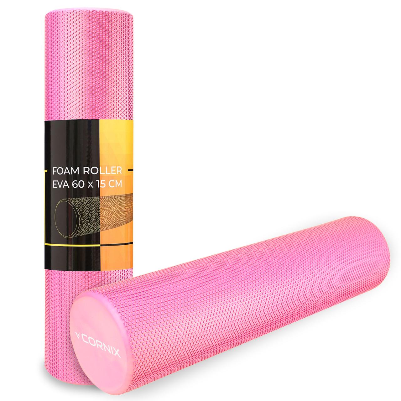 Массажный ролик Cornix EVA+ 60х15 см Pink (XR-0308) - фото 10 Массажный ролик Cornix EVA+ 60х15 см Pink (XR-0308) - фото 10