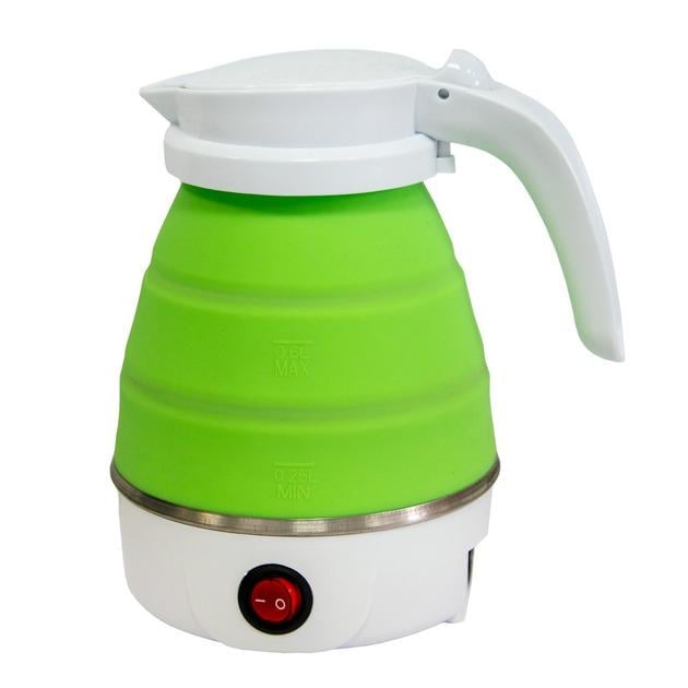 Електрочайник Electric Kettle силіконовий дорожній 500 мл Зелений (521-155) - фото 1