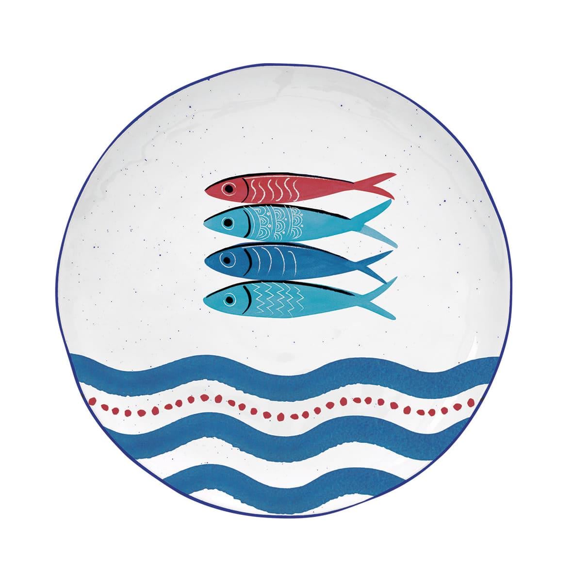 Тарелка обеденная Easy Life Sardine's Party 26 см (R2200#SARD)